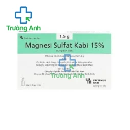 Magnesi sulfat Kabi 15% - Thuốc điều trị loạn nhịp dạng xoắn